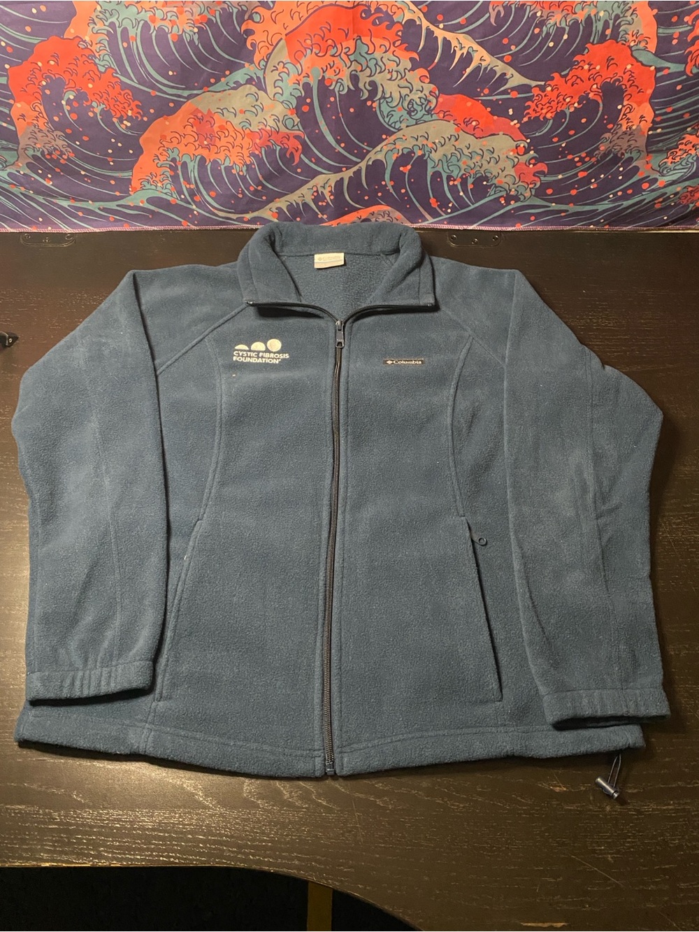 Columbia Navy Full-Zip Lightweight Fleece Jacket